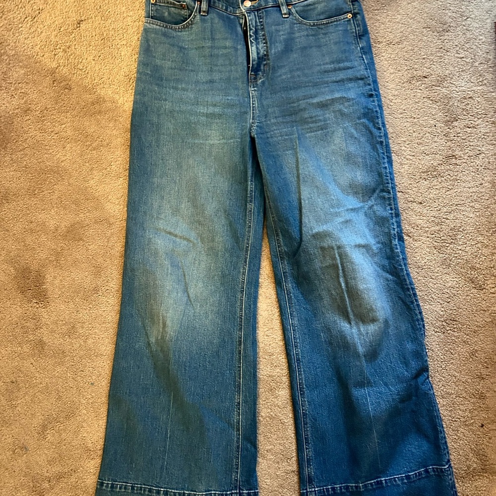 J. Crew 5 pocket Wide leg trouser jeans